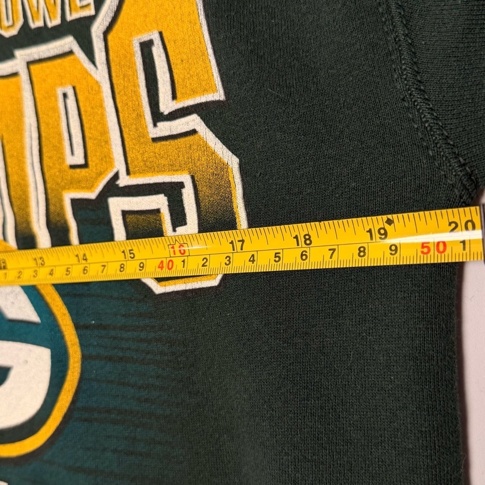 Vintage 1997 Green Bay Packers Super Bowl XXXI Champs Sweatshirt Woman M-NFL 90s - Picture 6 of 9